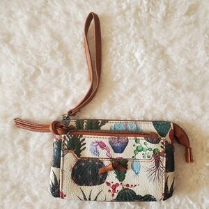 Cactus Wristlet Purse.